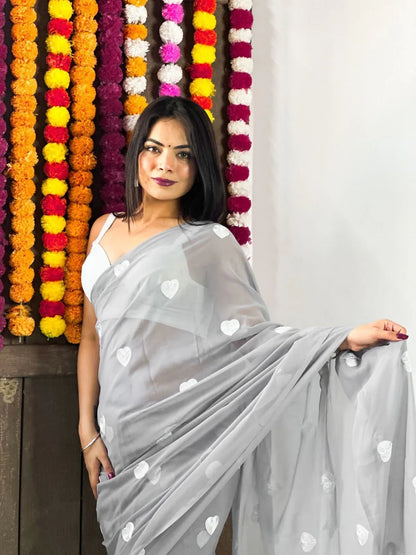 Beautiful Designer Pure Georgette Saree