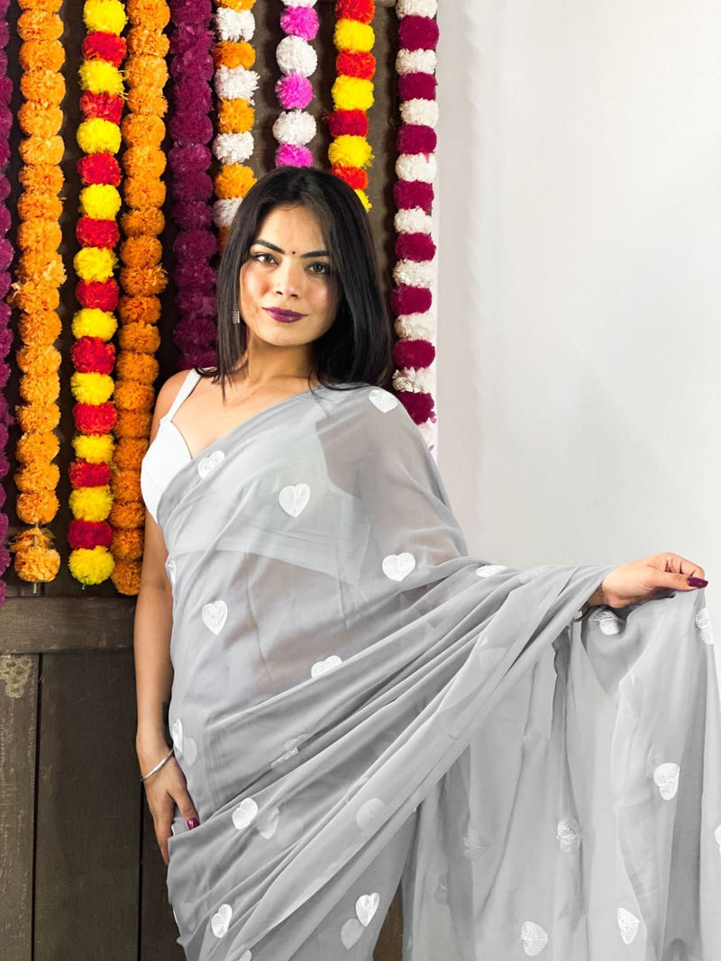 Beautiful Designer Pure Georgette Saree