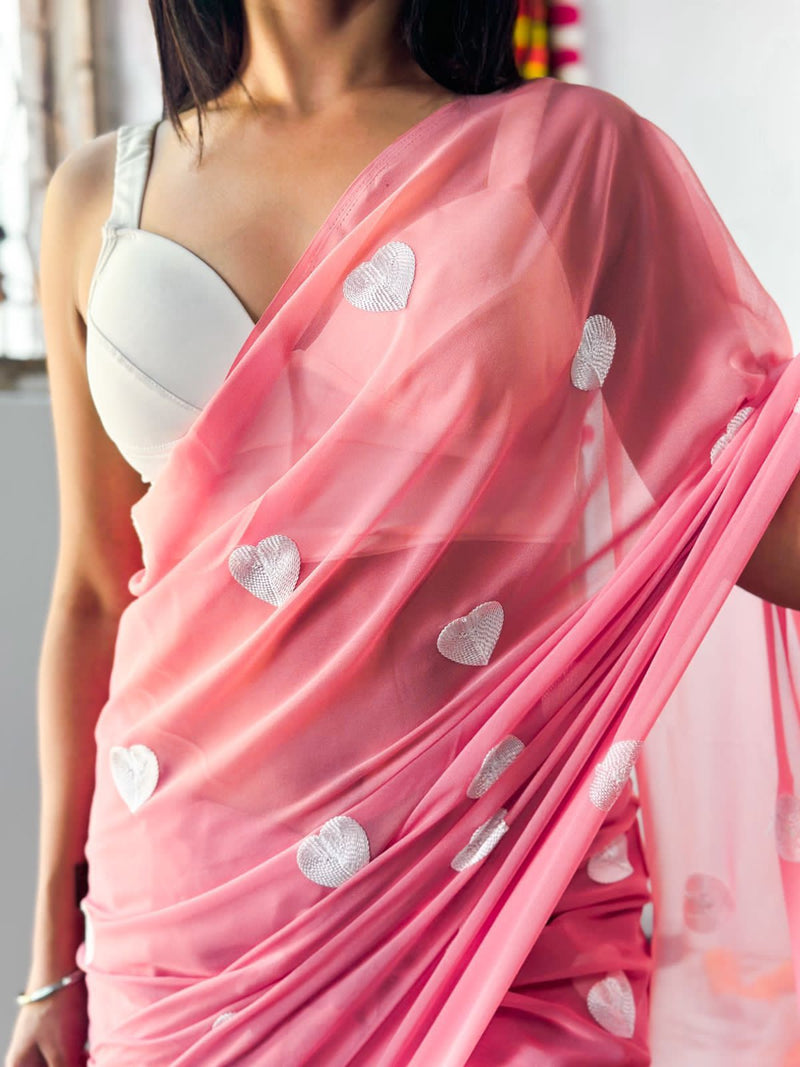 Beautiful Designer Pure Georgette Saree