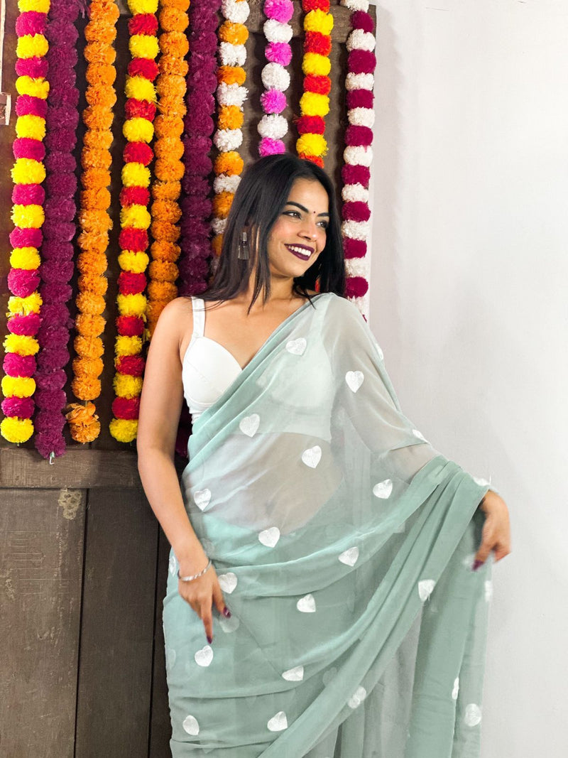 Beautiful Designer Pure Georgette Saree