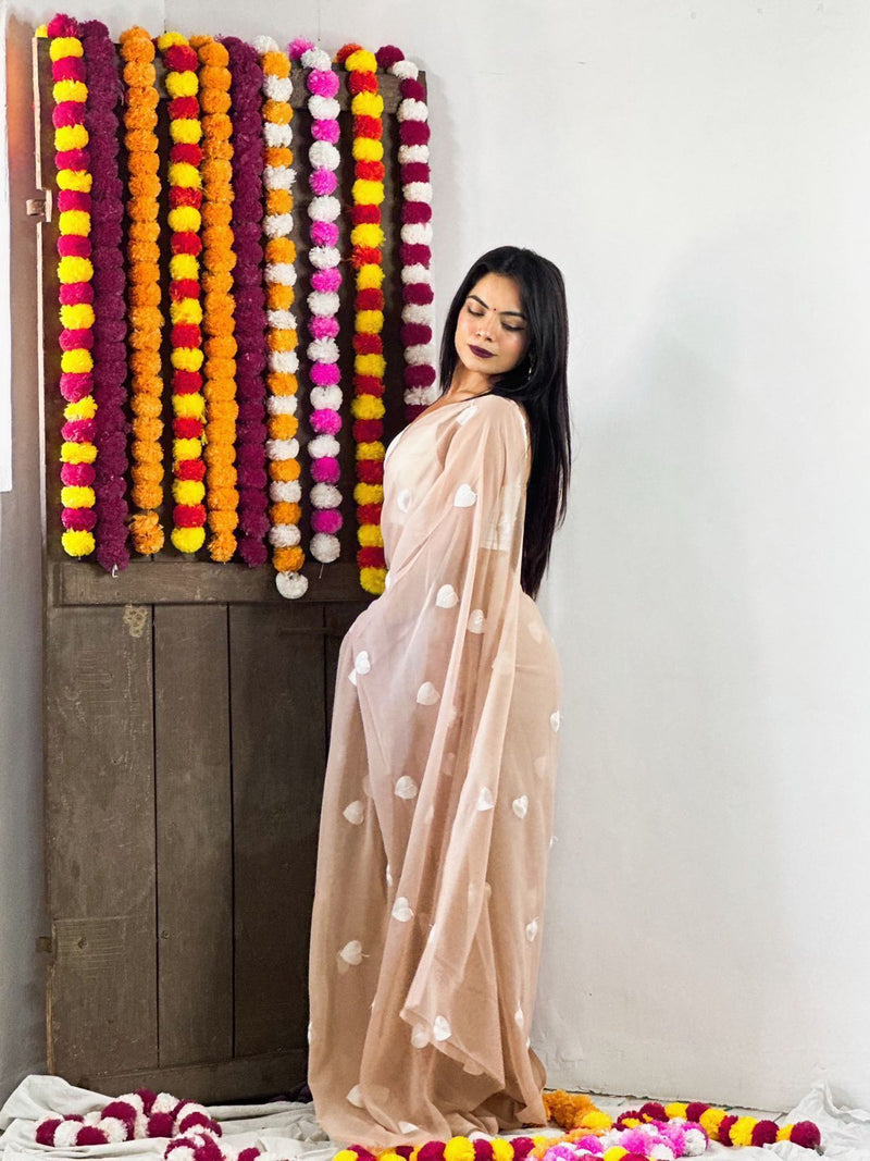 Beautiful Designer Pure Georgette Saree