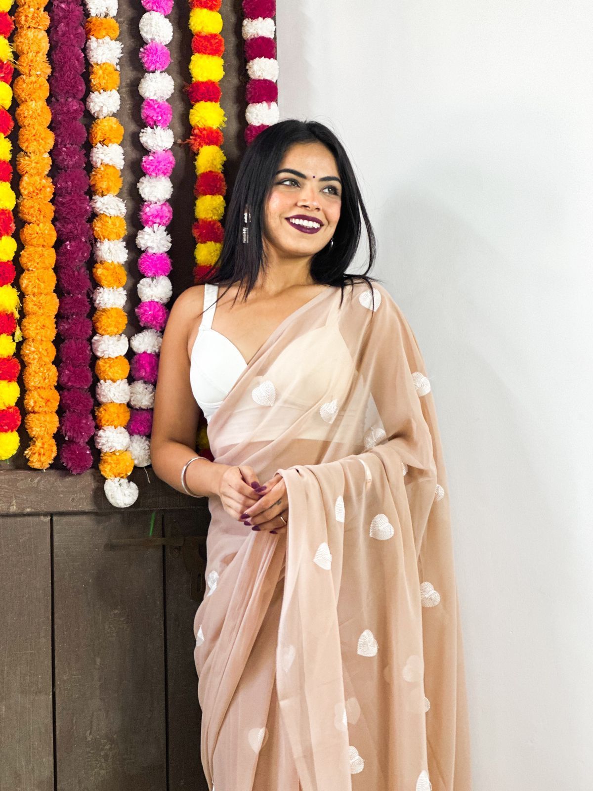 Beautiful Designer Pure Georgette Saree