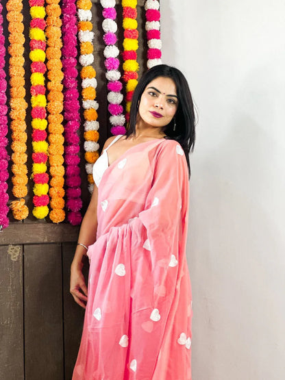 Beautiful Designer Pure Georgette Saree