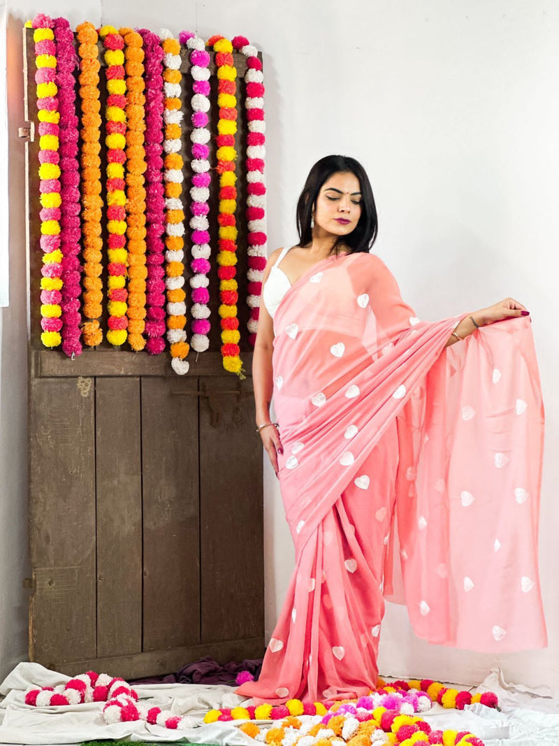 Beautiful Designer Pure Georgette Saree