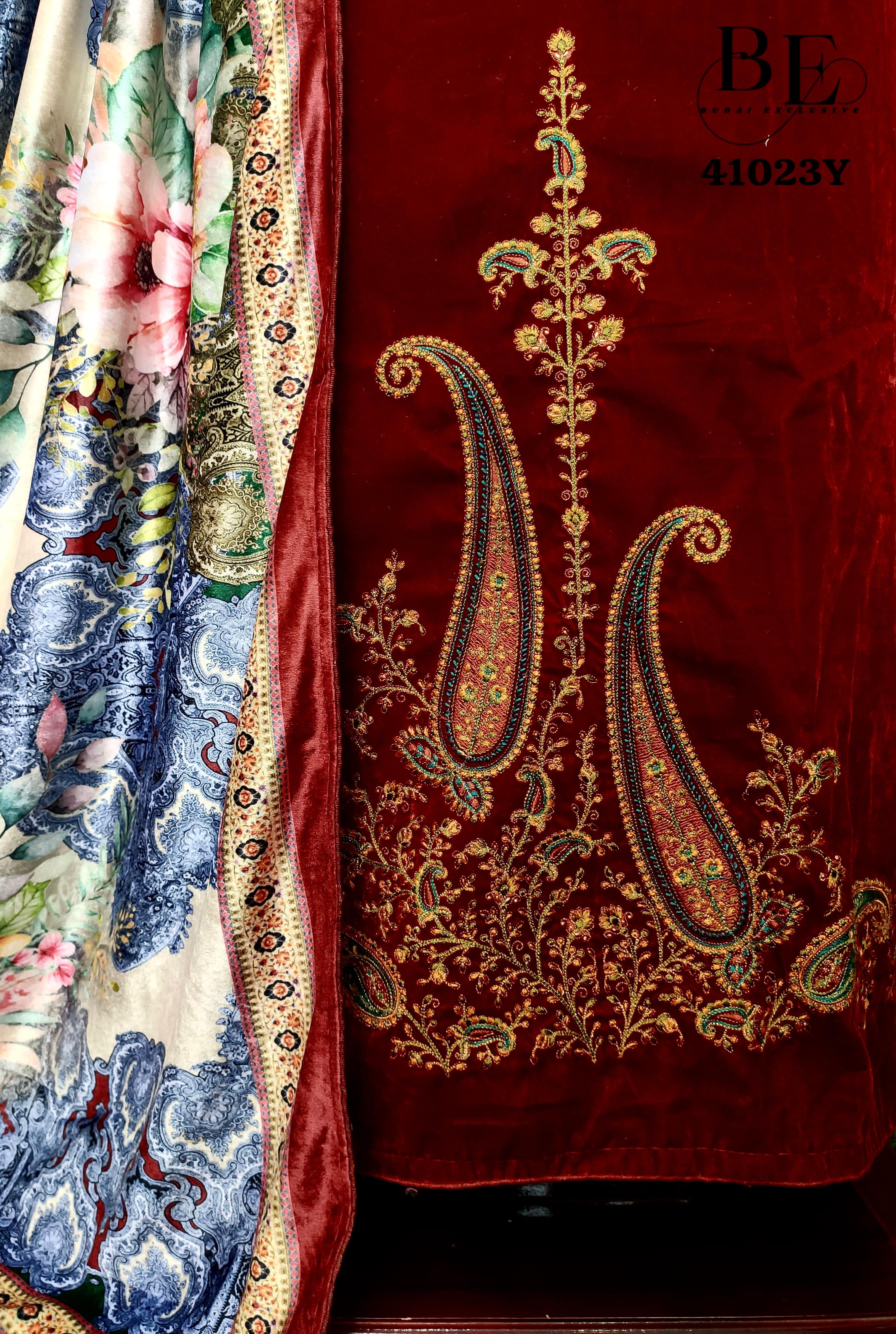 Beautiful Designer Winter Special Pure Velvet Salwar Suit