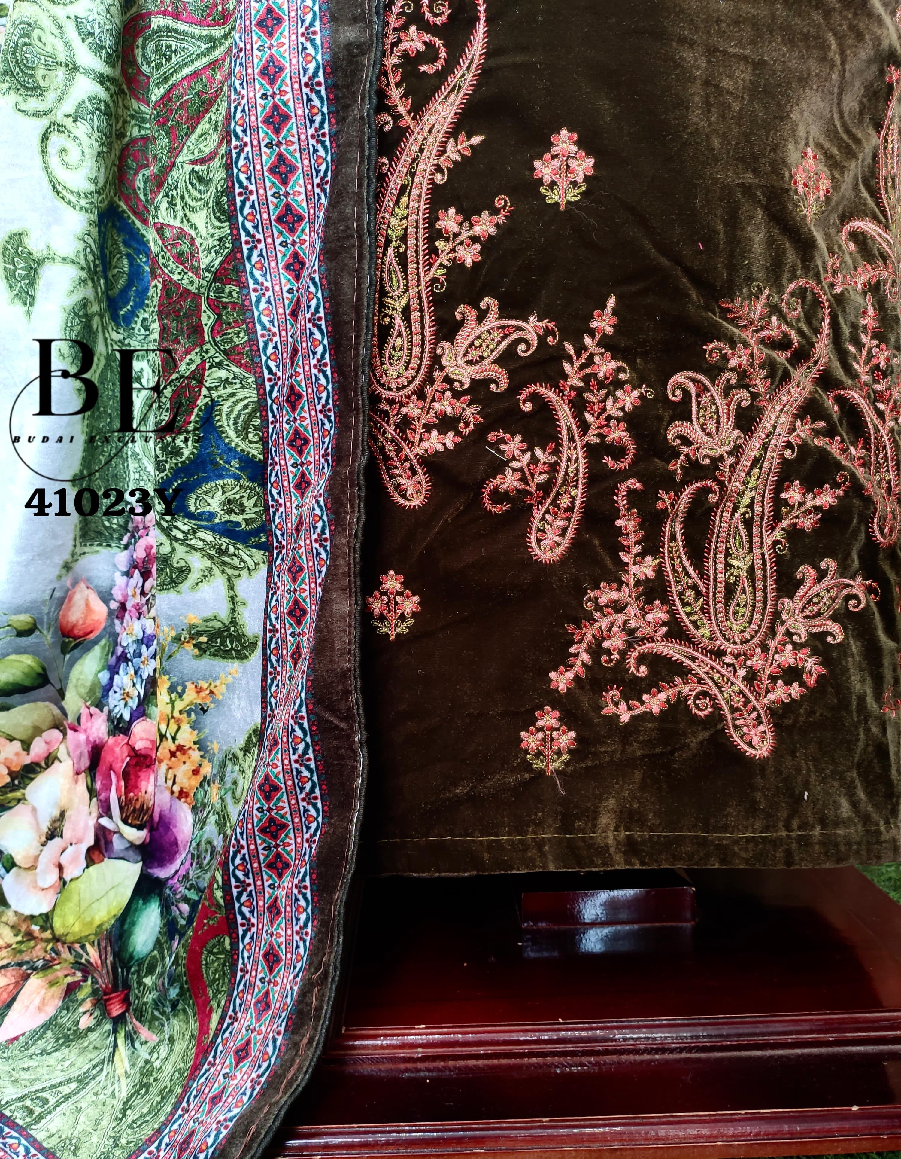 Beautiful Designer Winter Special Pure Velvet Salwar Suit