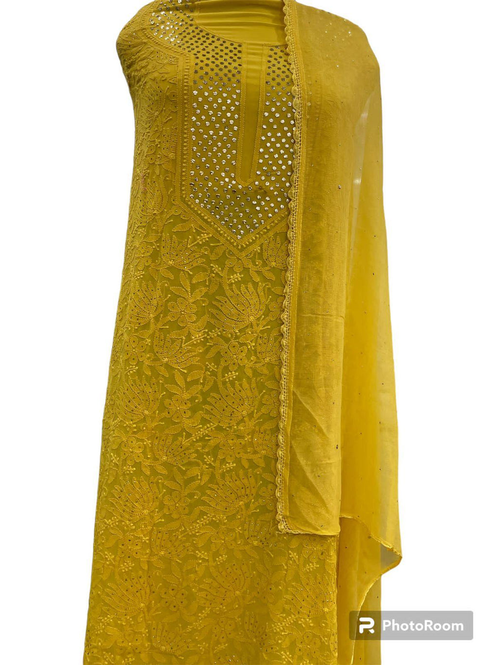 Beautiful Designer Lucknowi Chikankari Mukesh Work Salwar Suit | Buy Online  at Anant Exports