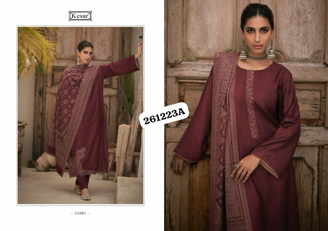 Beautiful Designer Pure Pashmina Salwar Suit