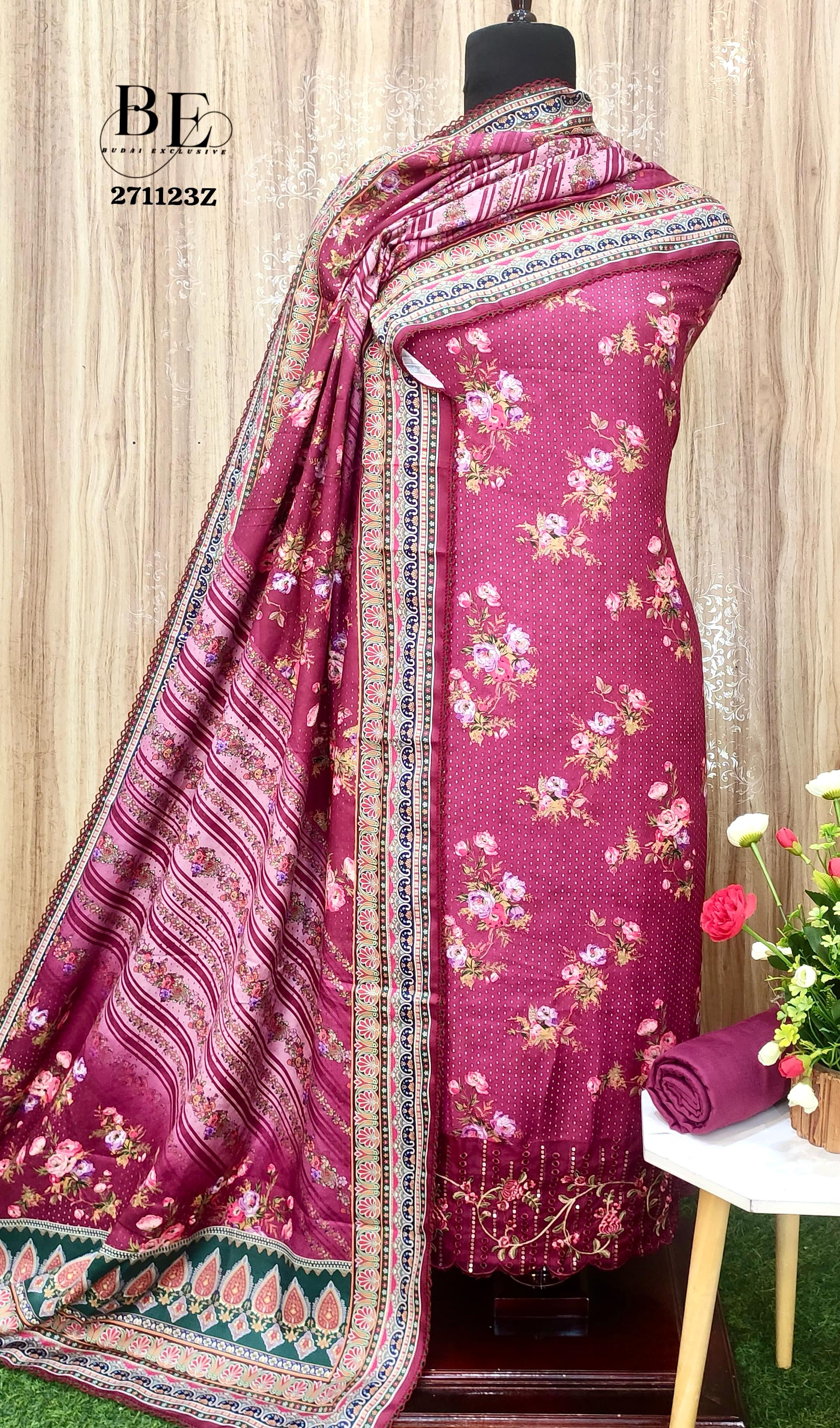 Beautiful Designer Pure Pashmina Salwar Suit