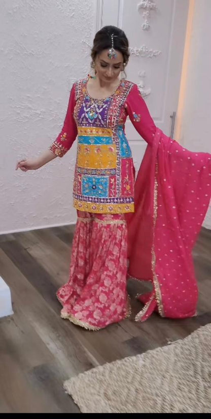 Beautiful Designer Pure Dupoin Salwar Suit