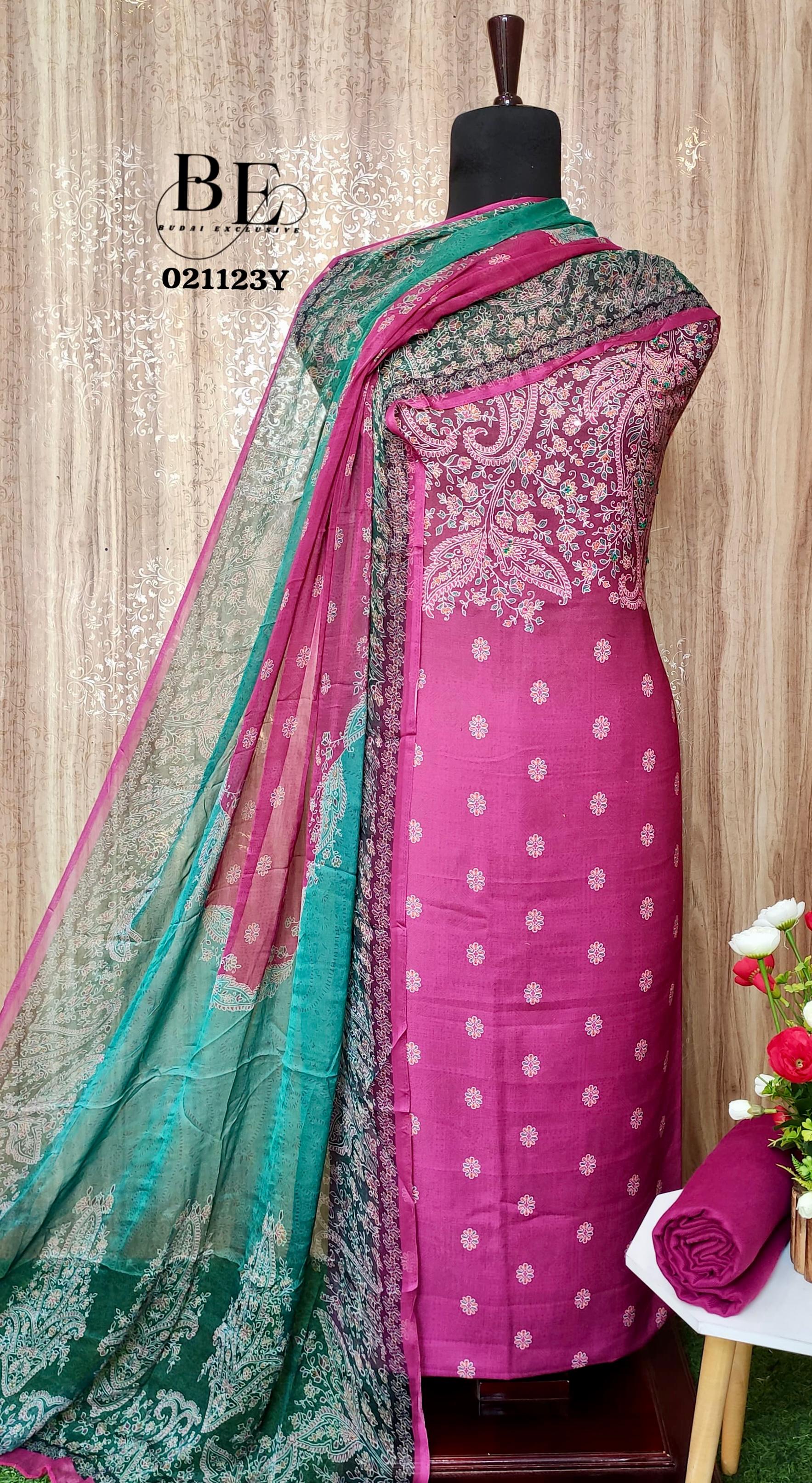 Beautiful Designer Pure Pashmina Salwar Suit