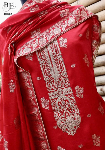 Beautiful Designer Pure Viscose Dola Silk Salwer Suit