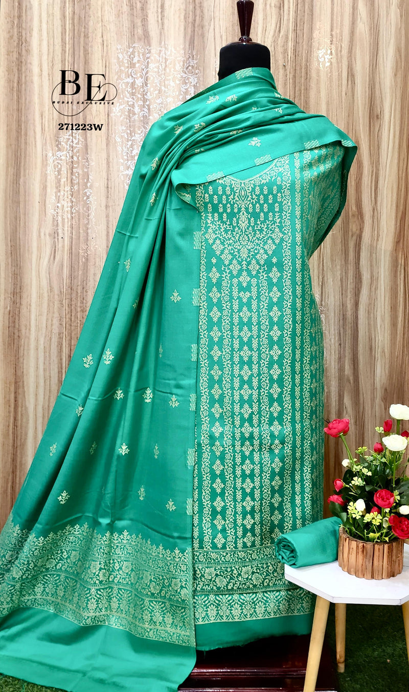 Beautiful Designer Pure Pashmina Salwer Suit