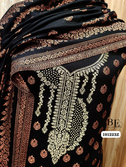 Beautiful Designer Pure Pashmina Salwer Suit