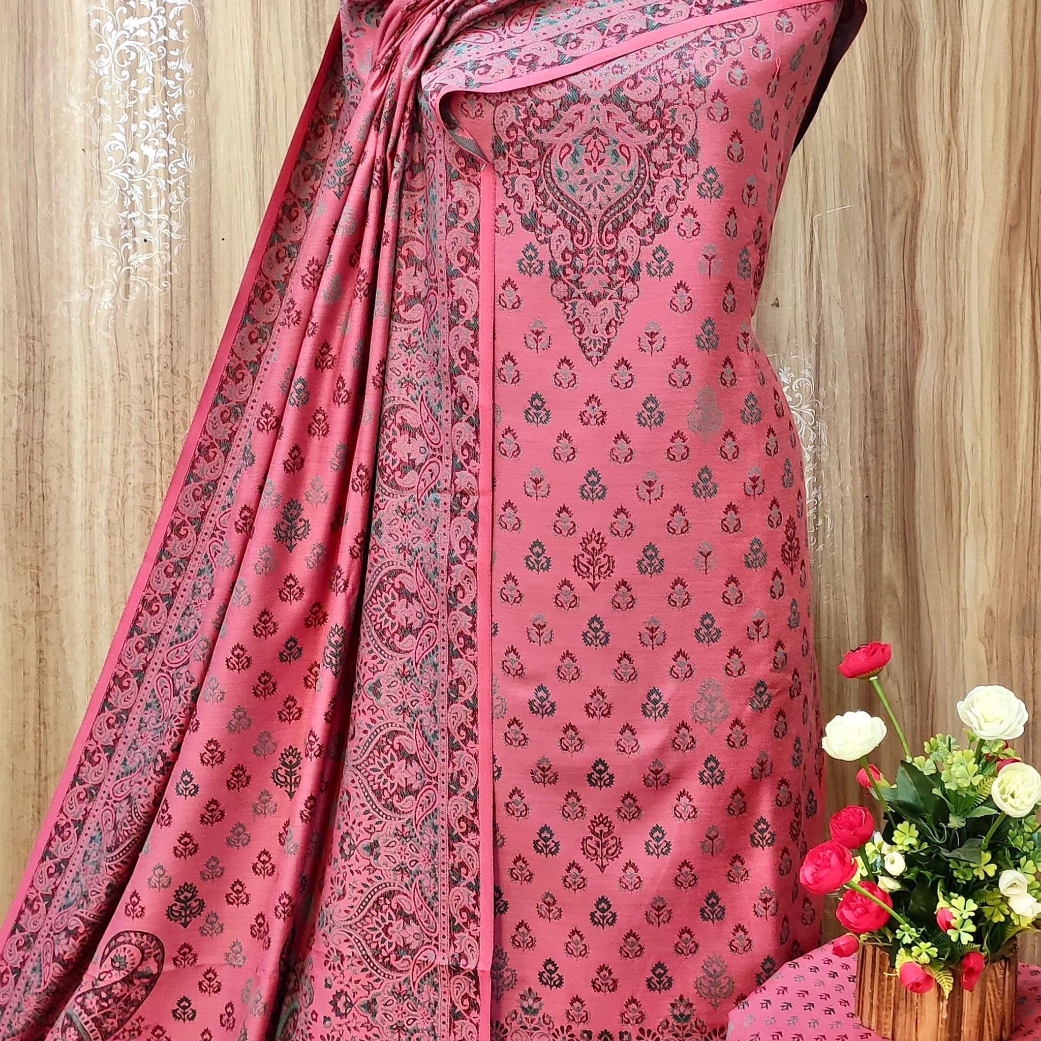Beautiful Designer Pure Pashmina Salwer Suit