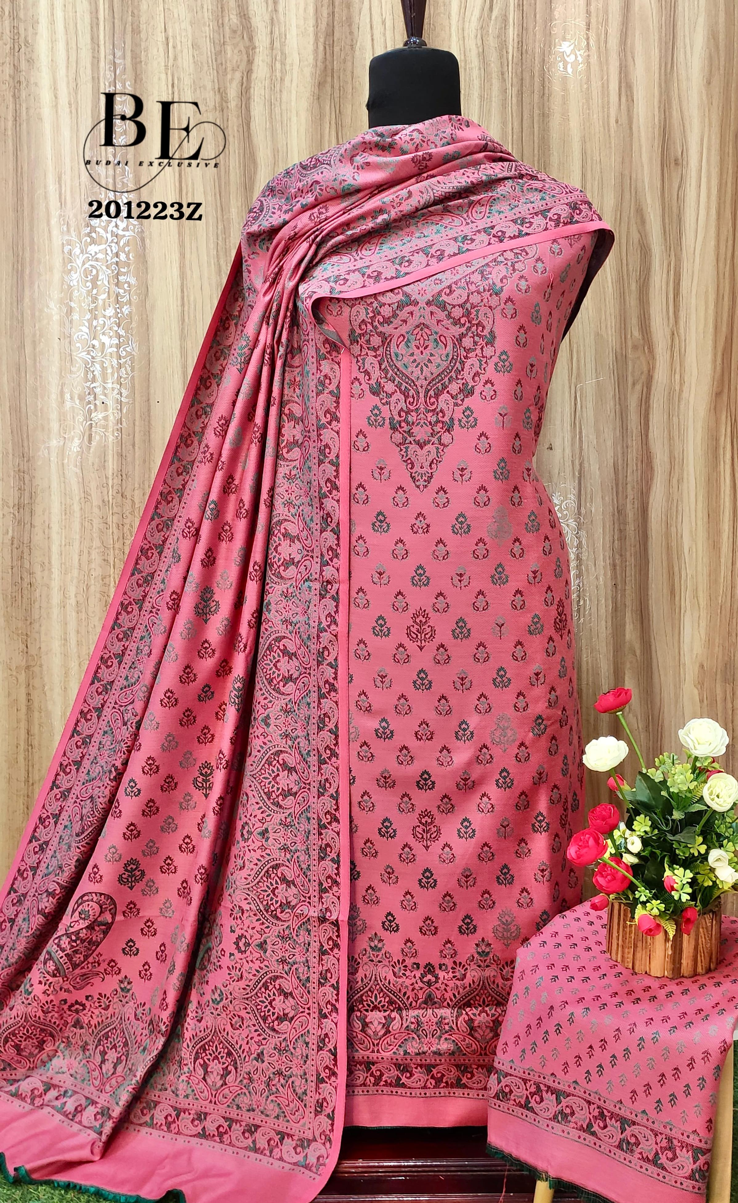 Beautiful Designer Pure Pashmina Salwer Suit