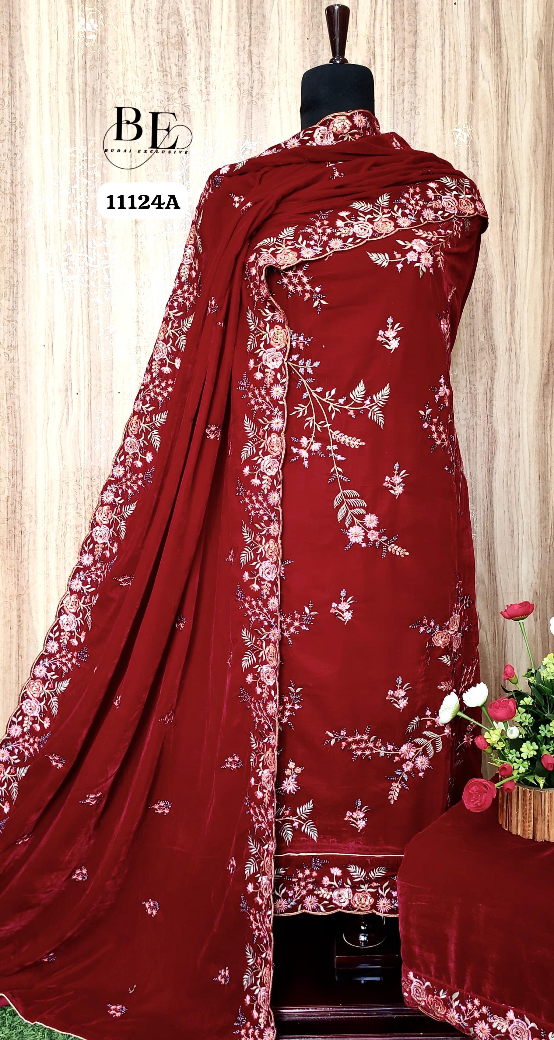 Beautiful Designer Pure Pure Velvet Salwer Suit