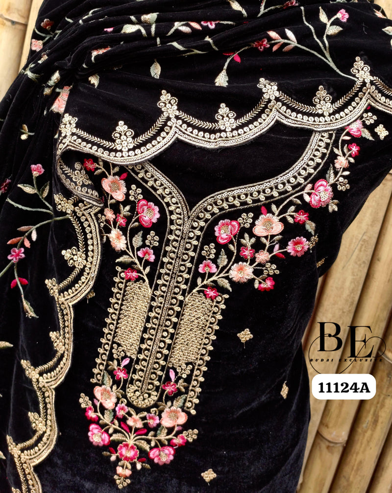 Beautiful Designer Pure Pure Velvet Salwer Suit