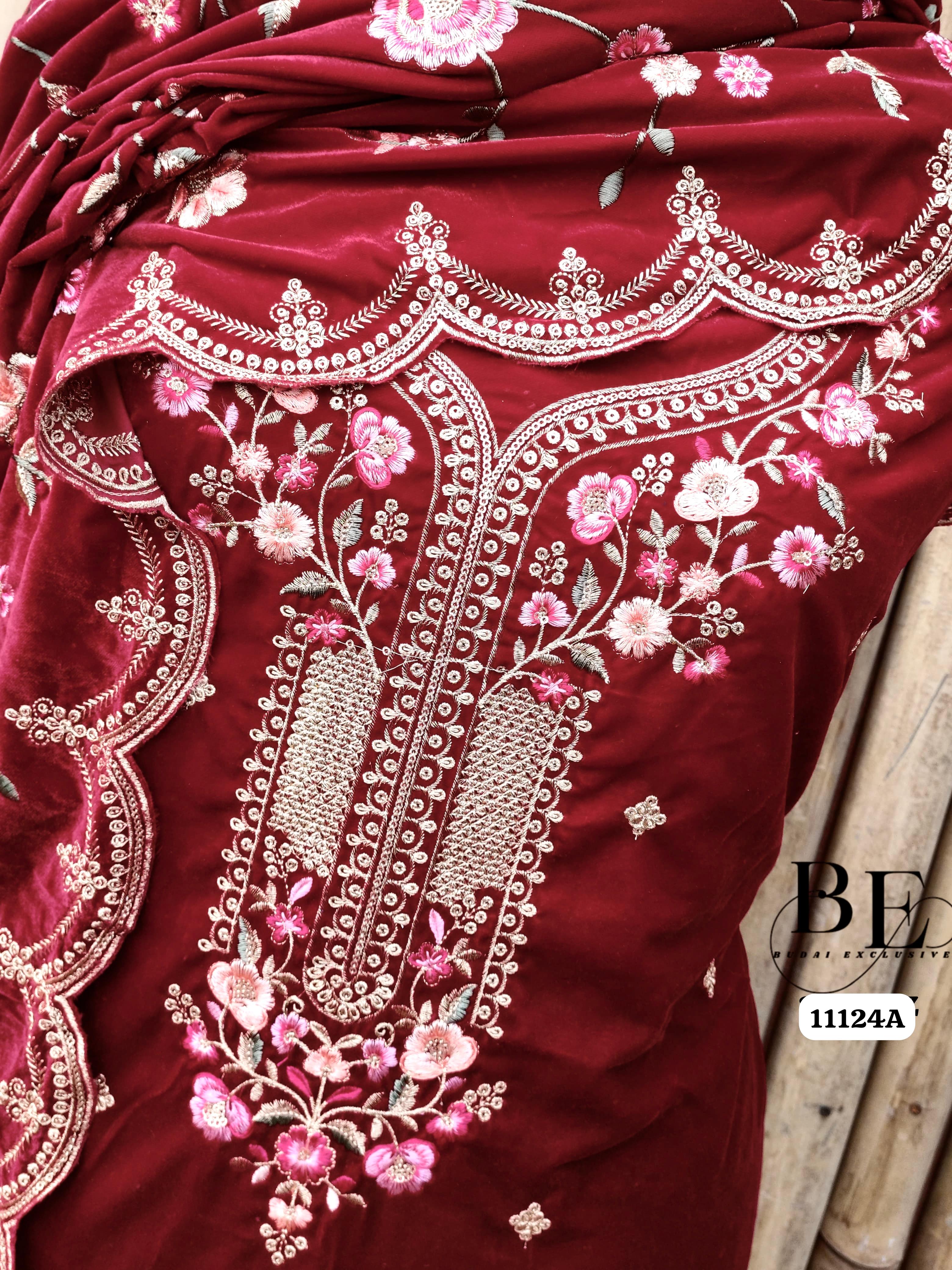 Beautiful Designer Pure Pure Velvet Salwer Suit