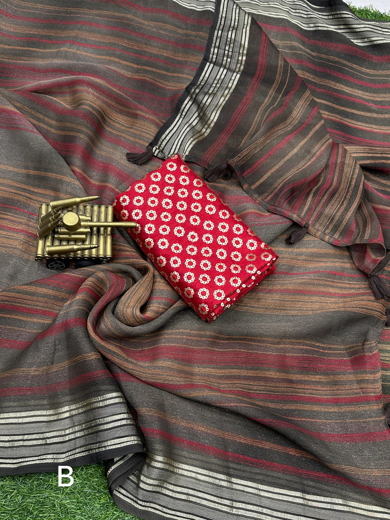 Beautiful Designer Sunaina Pure Chiffon Printed Saree