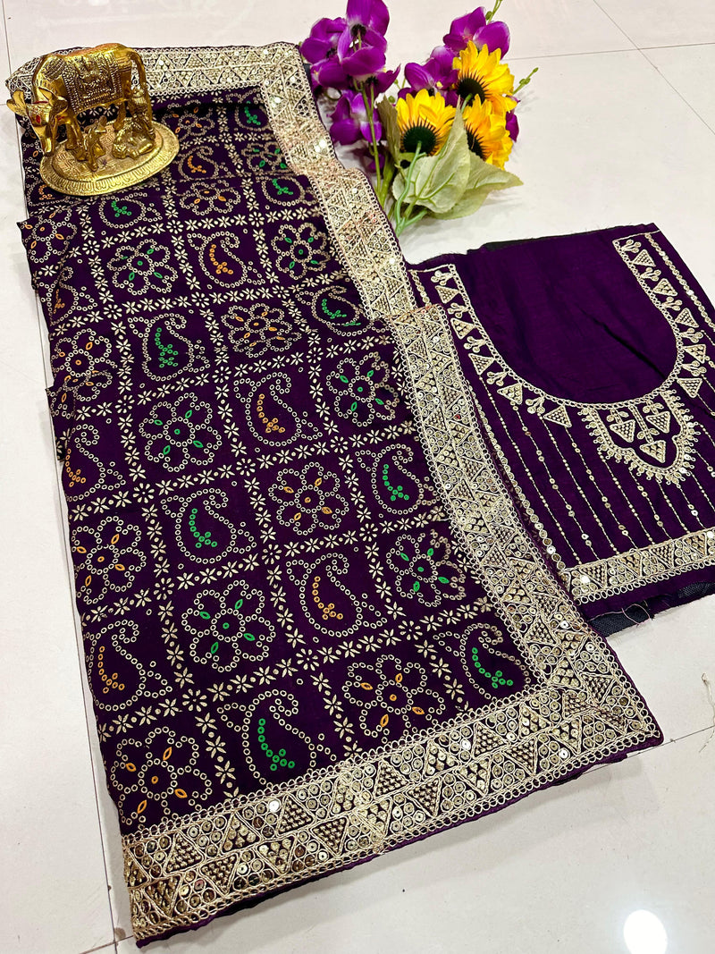 Beautiful Designer Patola Dola Silk Saree