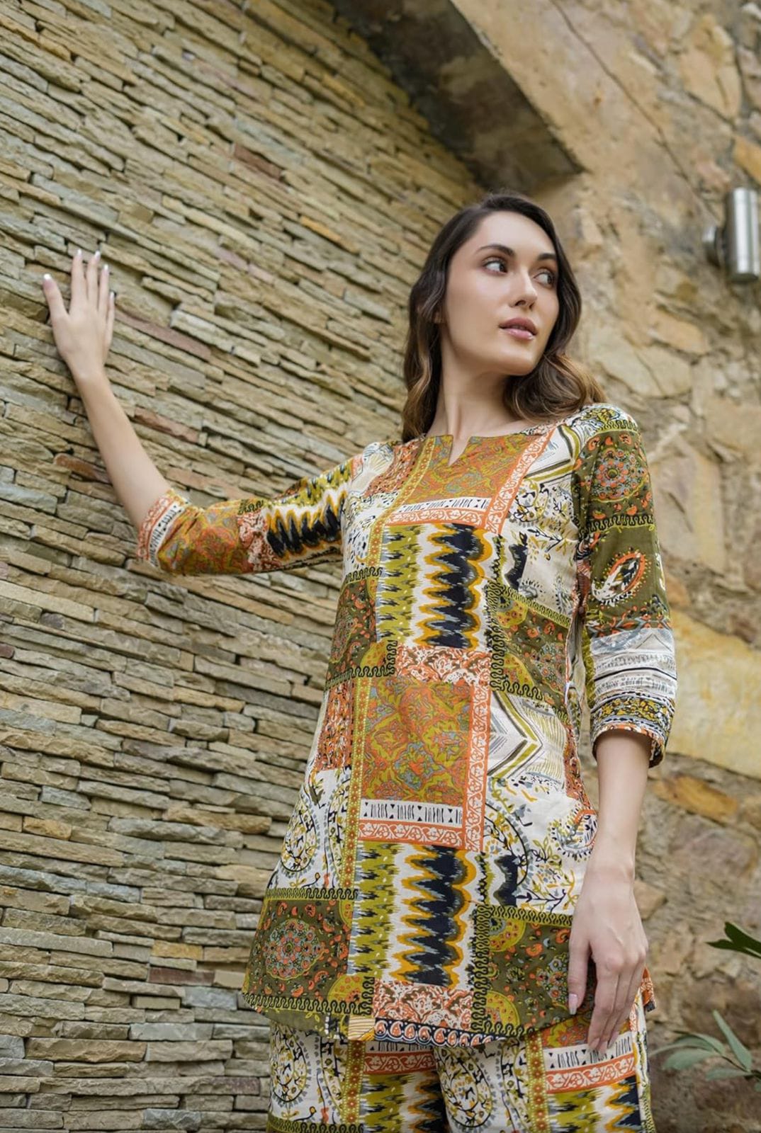 Beautiful Designer Ikat-keri Print Co Ord Set