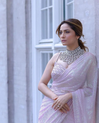 Beautiful Designer Georgette Sequence Saree