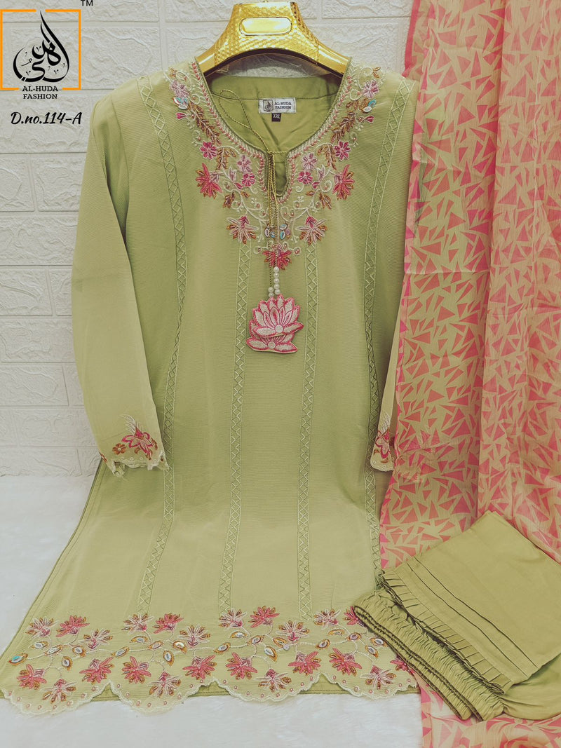 Al Huda Pure Georgette Kurti 114