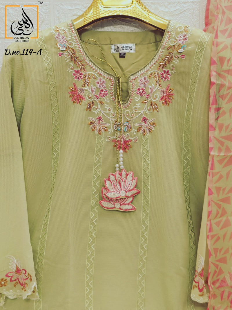 Al Huda Pure Georgette Kurti 114