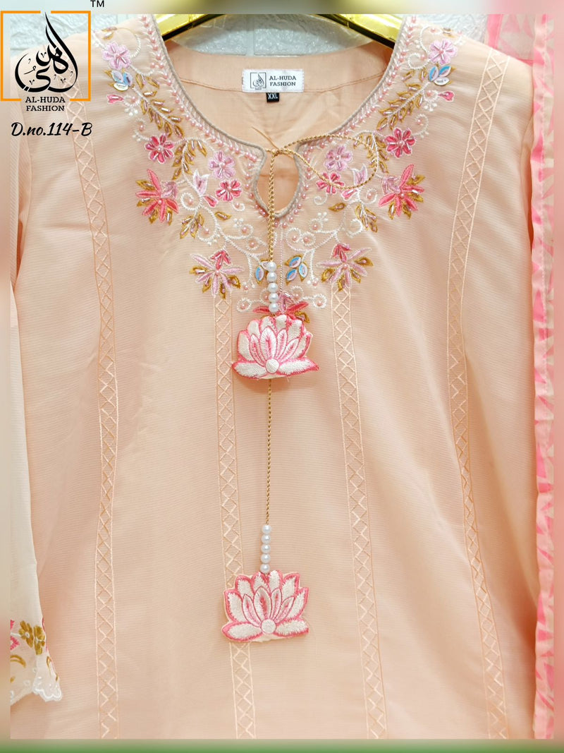 Al Huda Pure Georgette Kurti 114