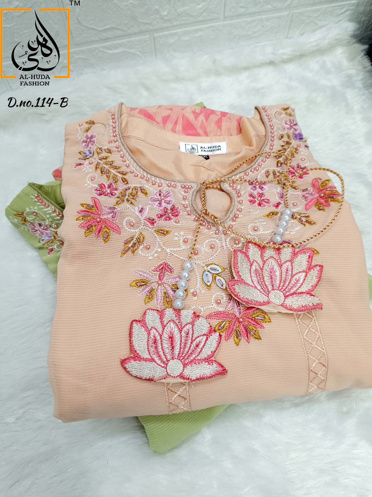 Al Huda Pure Georgette Kurti 114