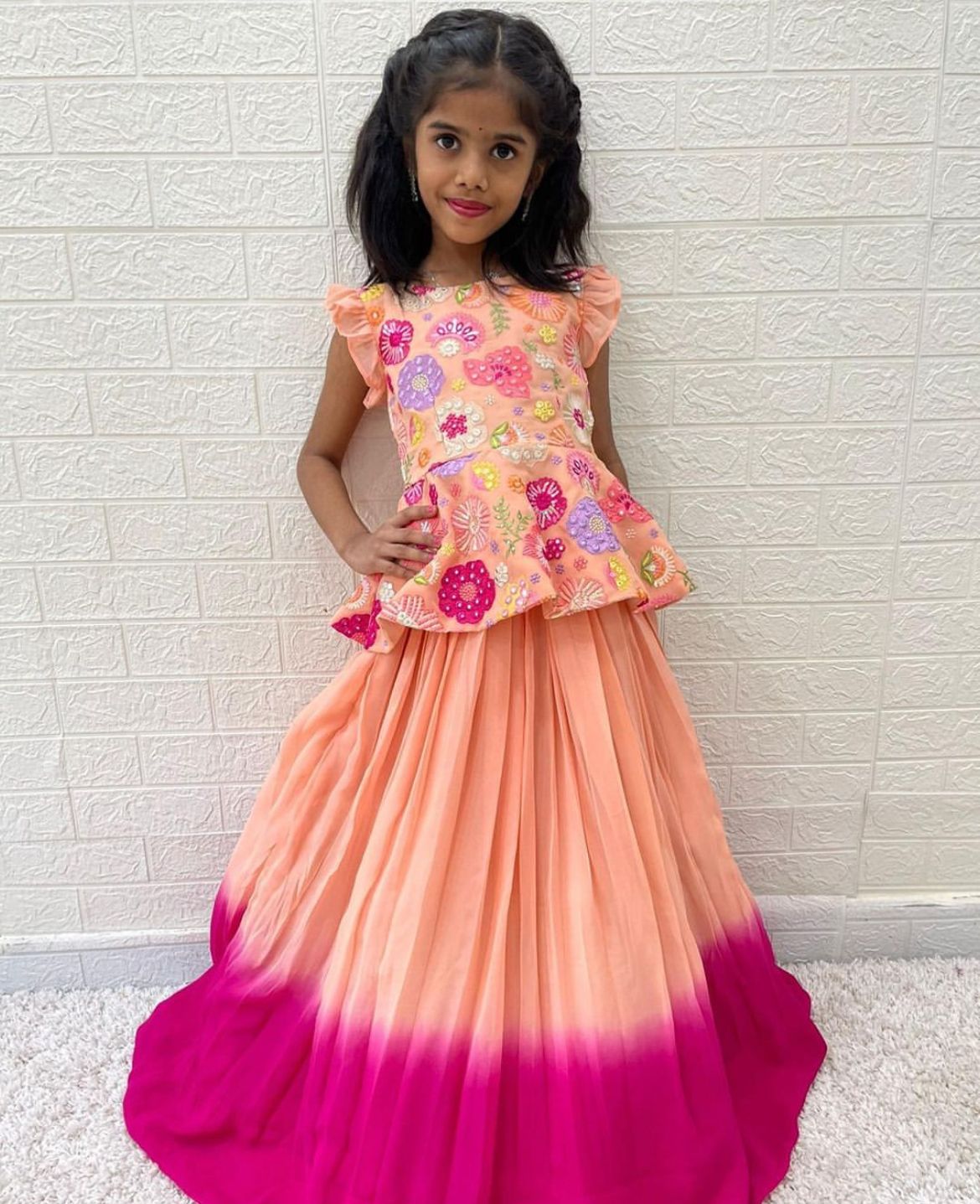 Beautifully Designer Kid's Georgette Dress