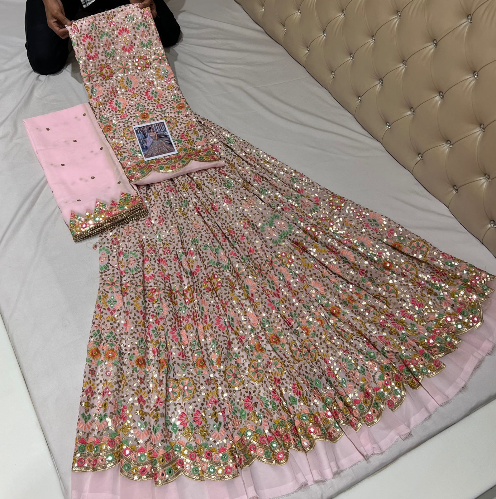 Beautiful Designer Georgette Embroidered Lehenga choli