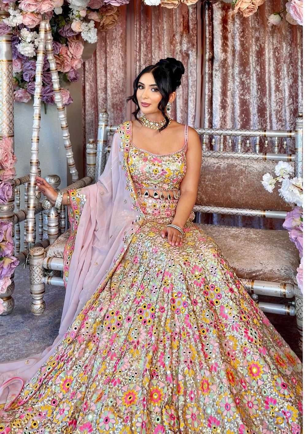 Beautiful Designer Georgette Embroidered Lehenga choli