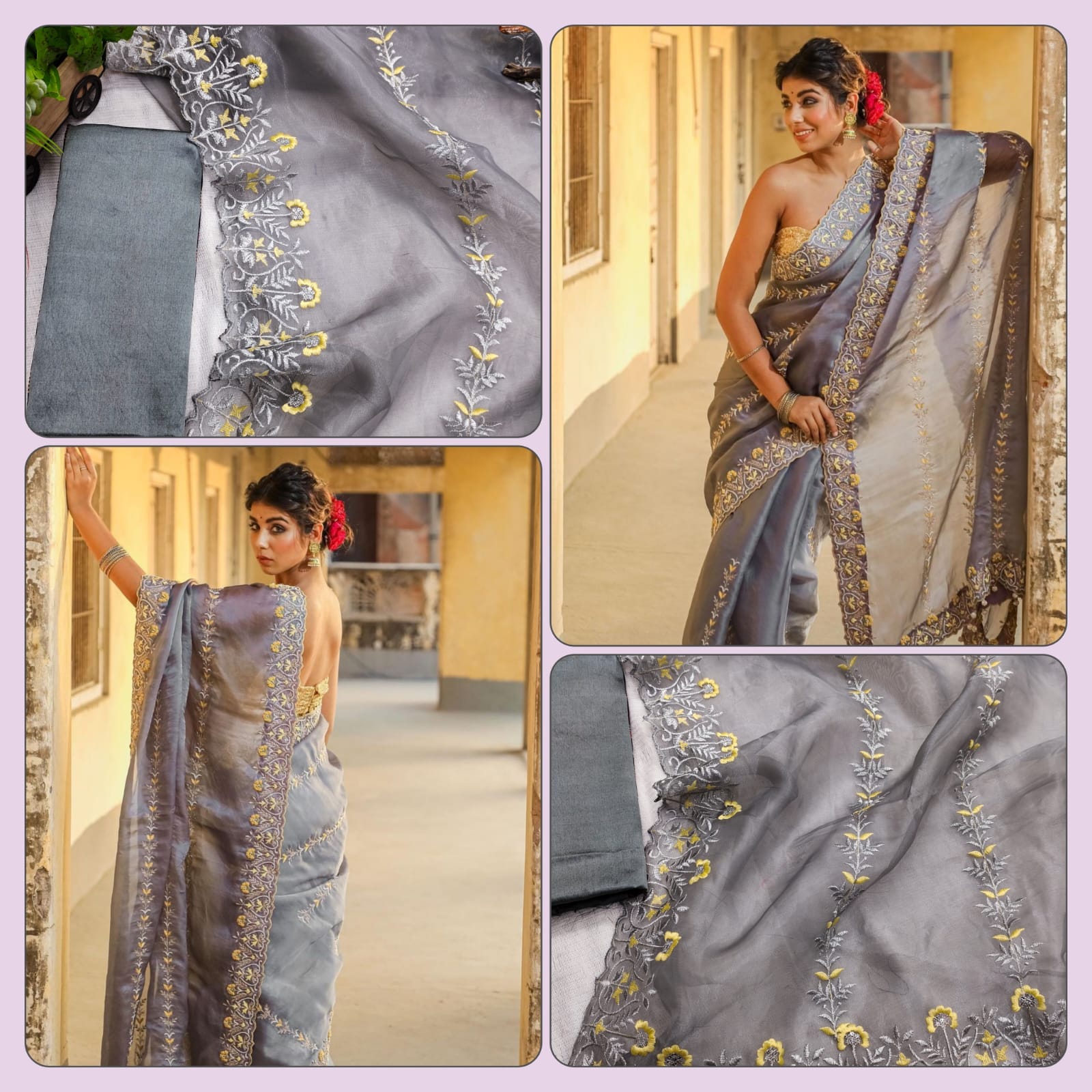 Beautiful Designer Soft Organza Saree