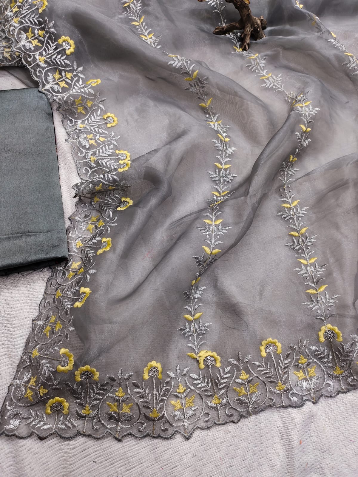 Beautiful Designer Soft Organza Saree