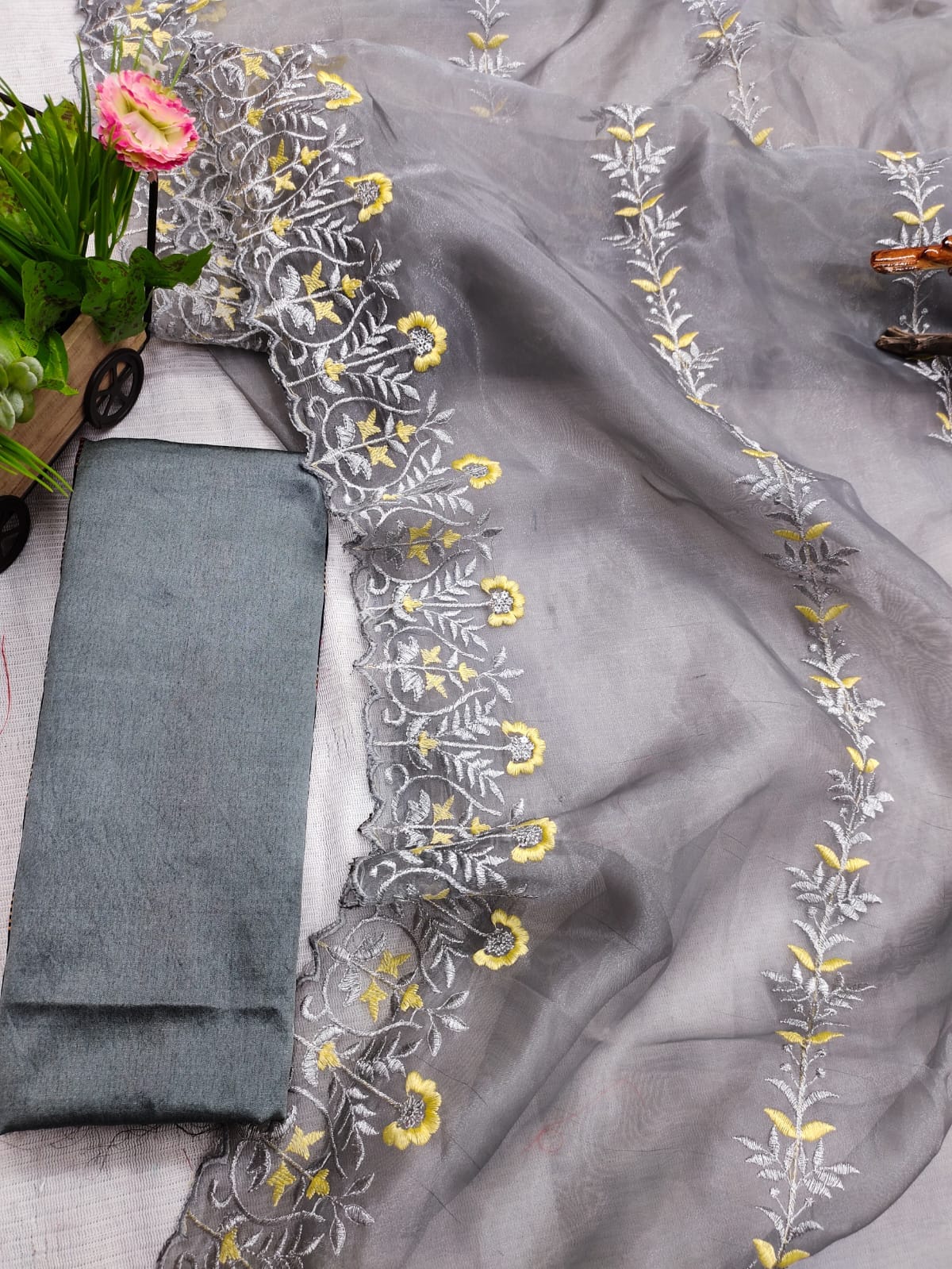 Beautiful Designer Soft Organza Saree