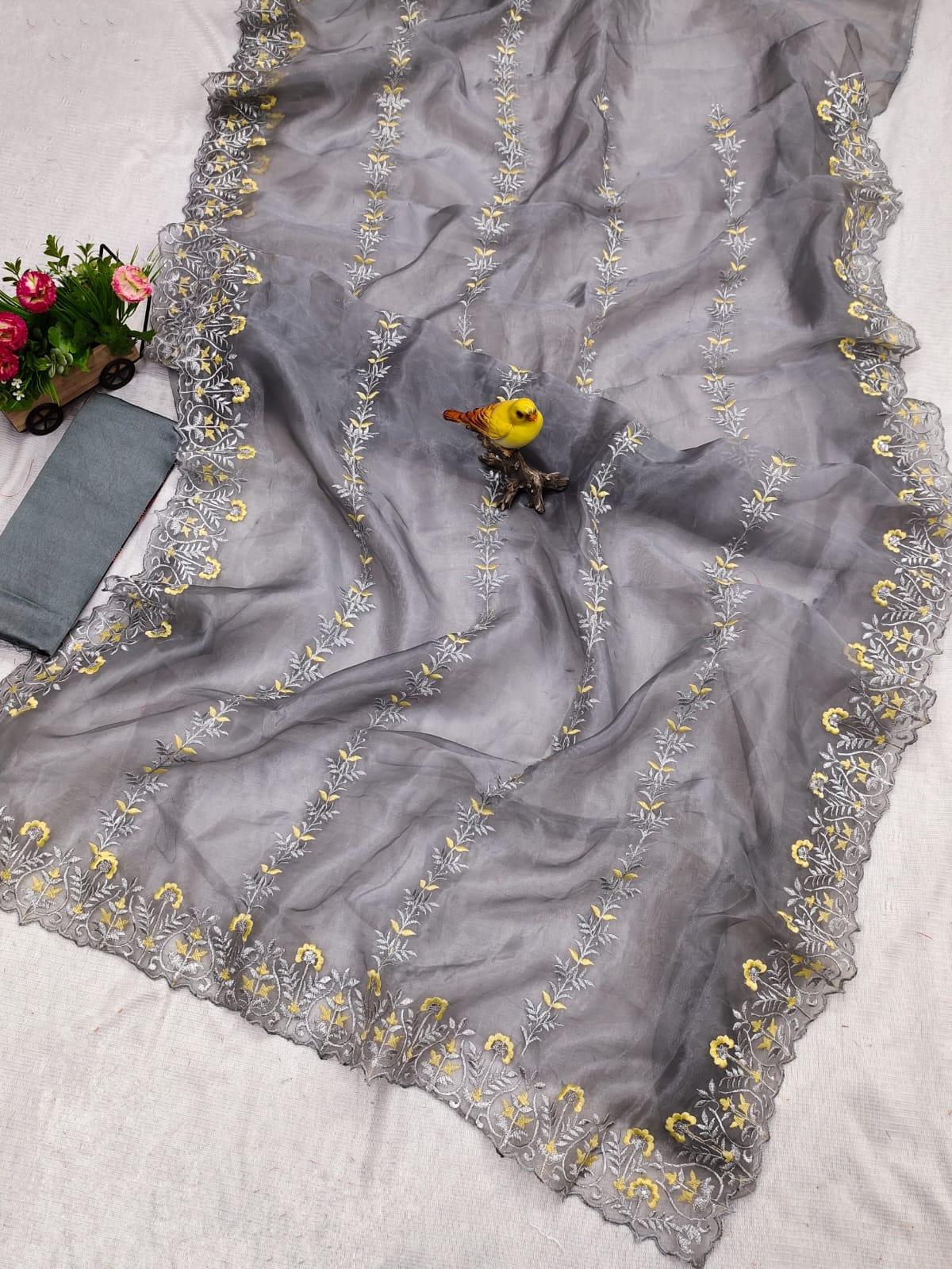 Beautiful Designer Soft Organza Saree