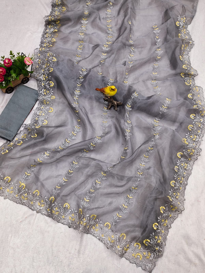 Beautiful Designer Soft Organza Saree