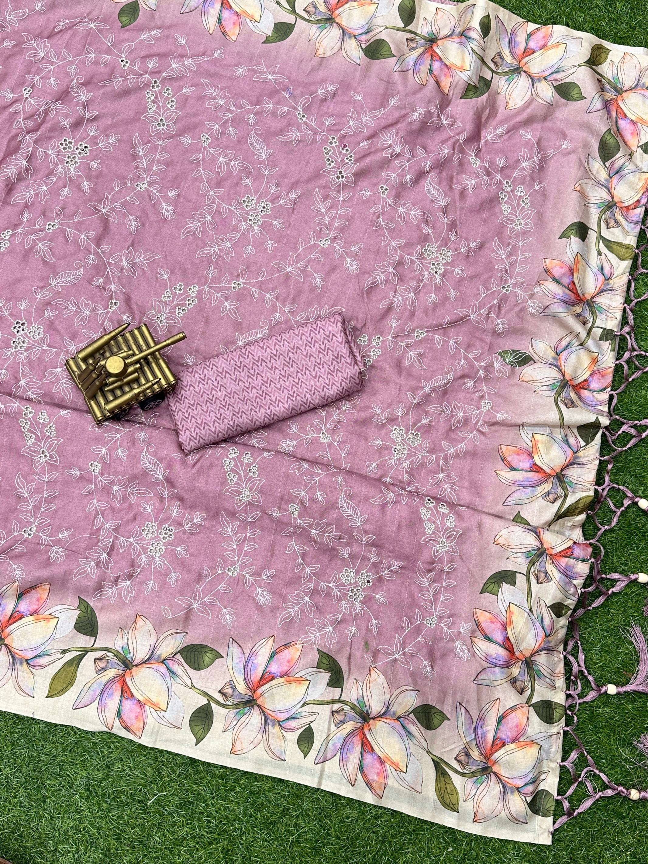 Beautiful Designer Pragathi Visca Slub Silk Saree