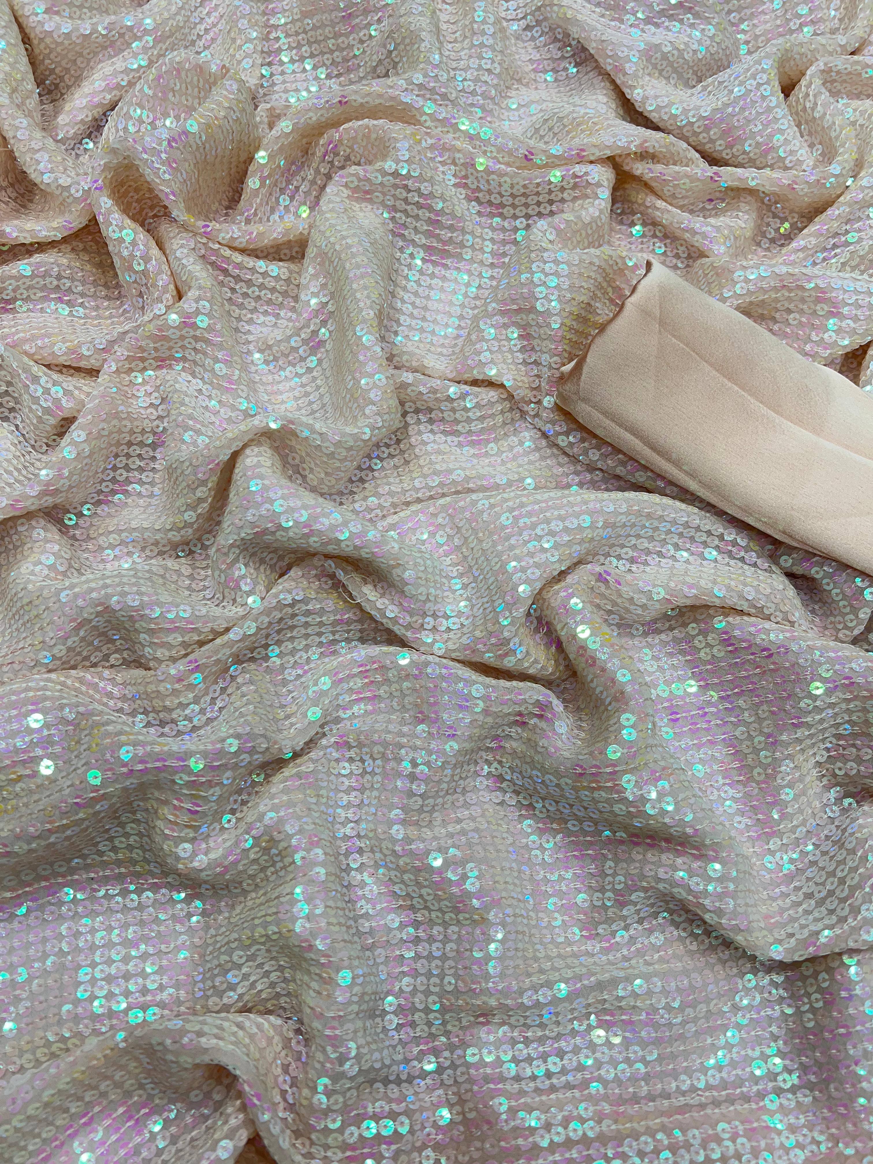 Beautiful Designer Soft Organza Sequence Saree