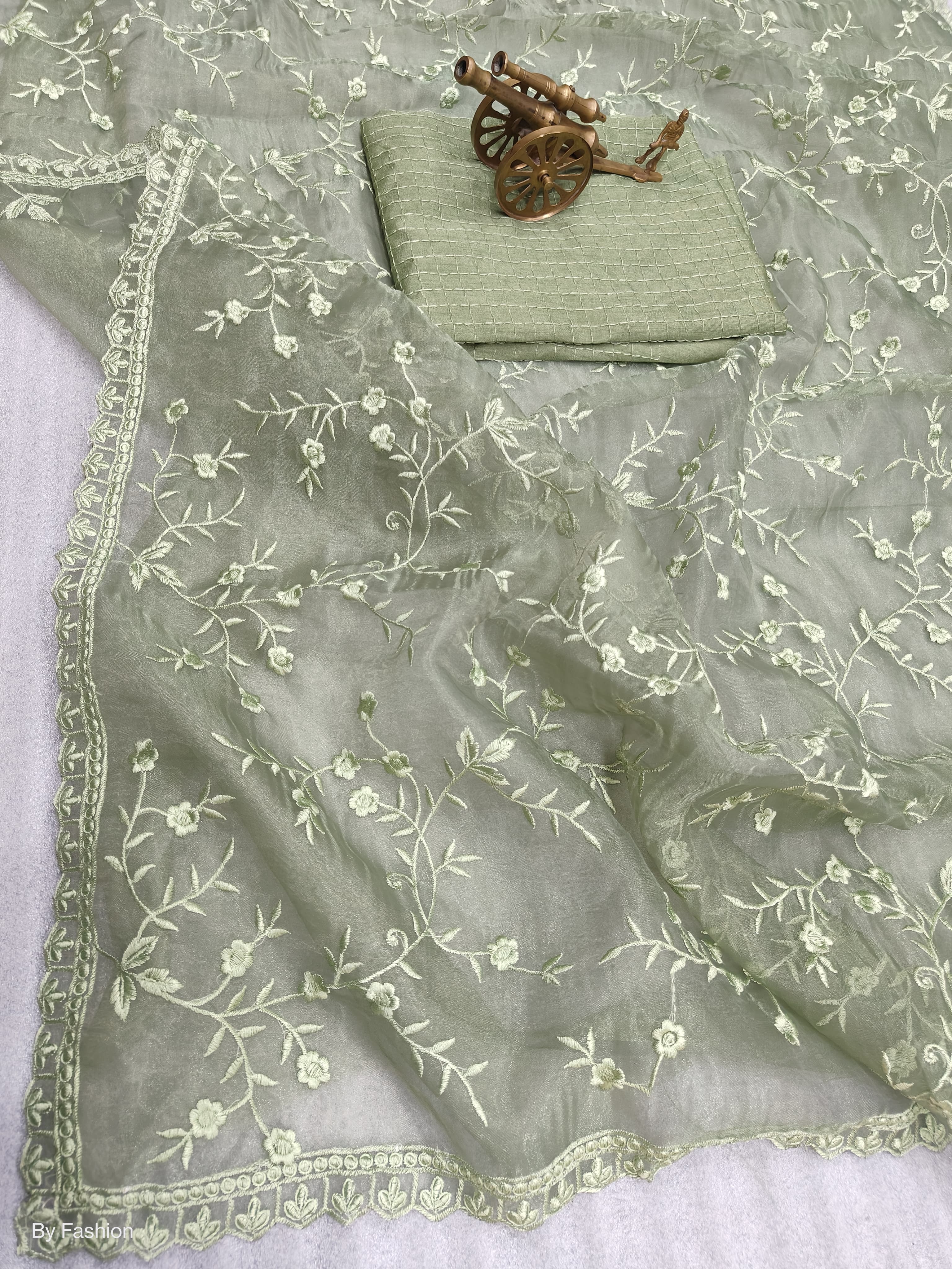 Beautiful Designer Soft Organza Sequence Saree