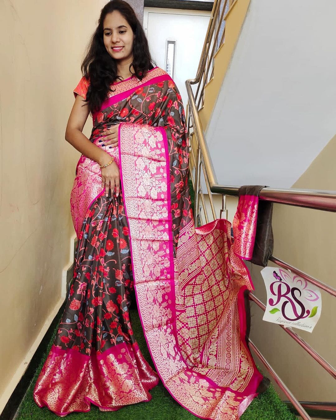 Beautiful Designer Pure Viscous Dola Binny Crepe Silk Saree