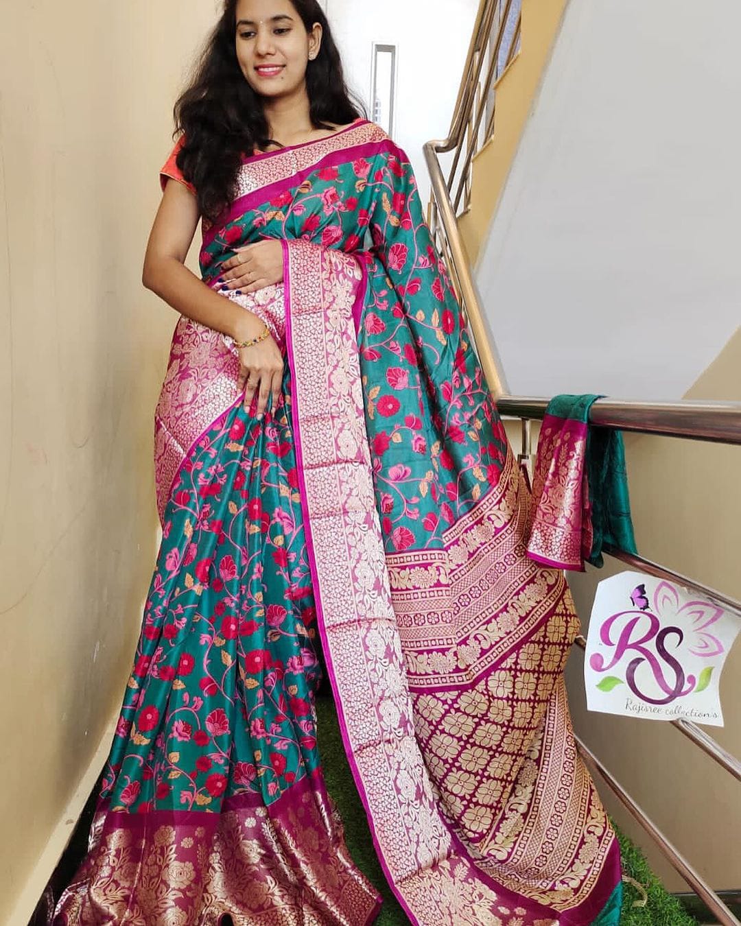 Beautiful Designer Pure Viscous Dola Binny Crepe Silk Saree