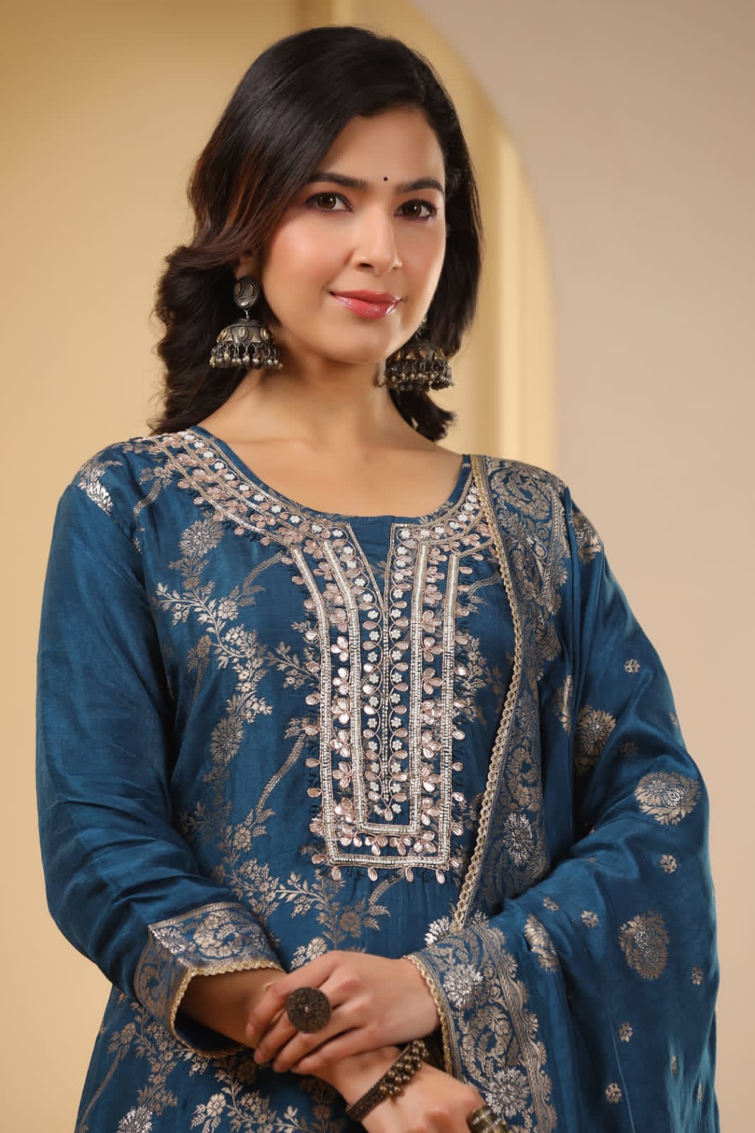 Beautiful Gorgeous Banarasi Gotta Patti Salwar Suit
