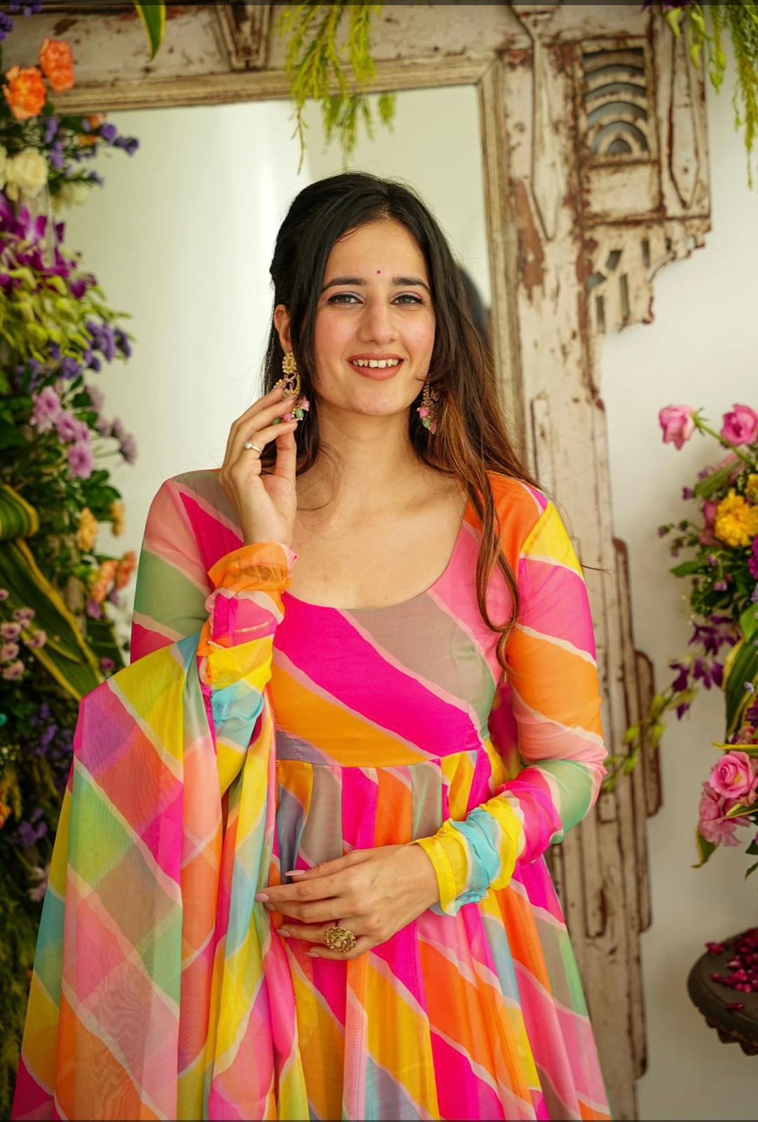 Party Wear Look Organza Taby Silk Gown