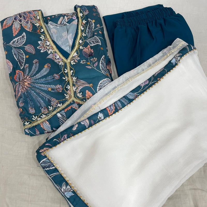 Party Wear Look Organza Taby Silk Gown