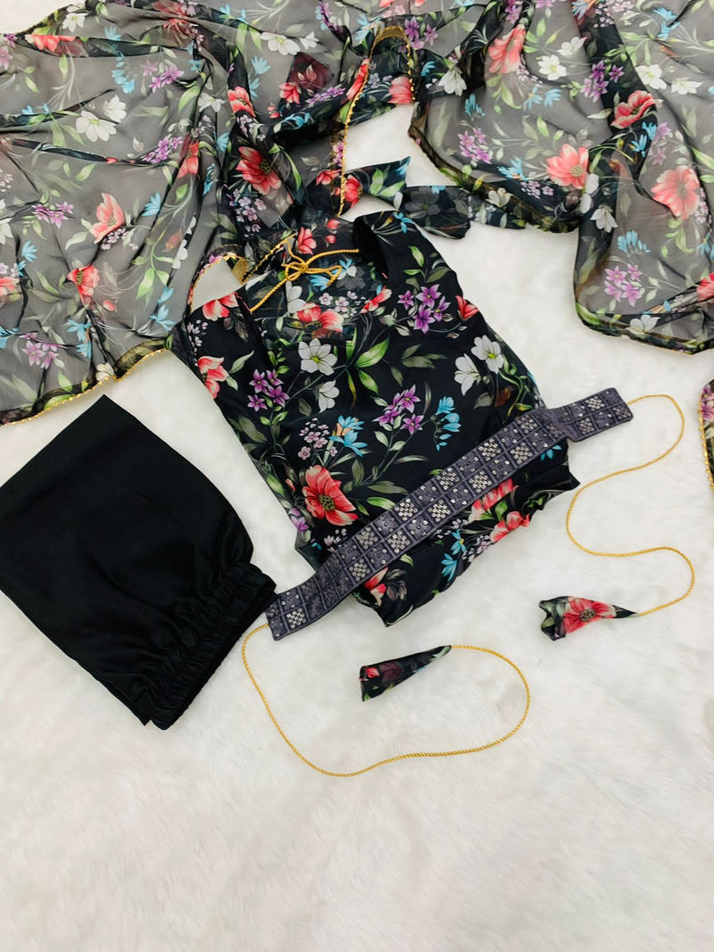 Party Wear Look Organza Taby Silk Gown