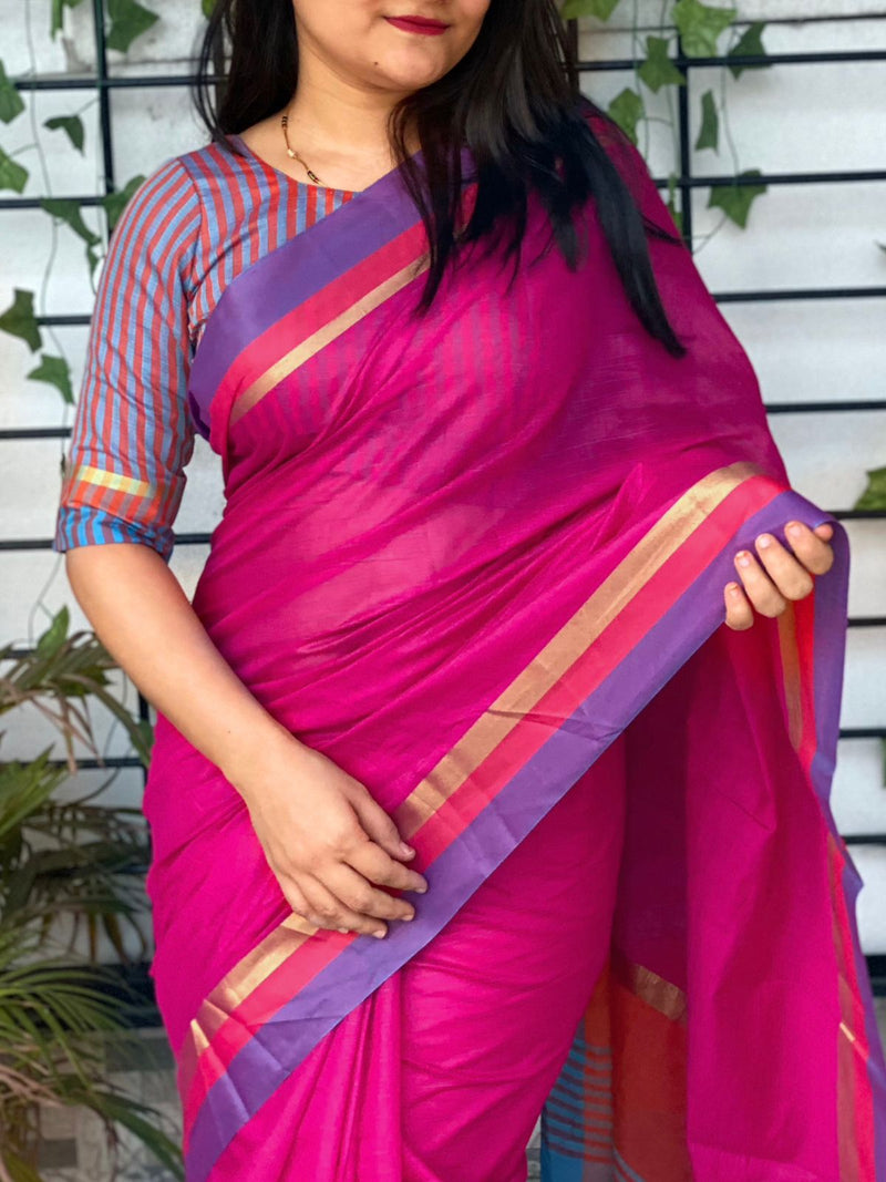 Beautiful Designer Naaz Soft Cotton Saree