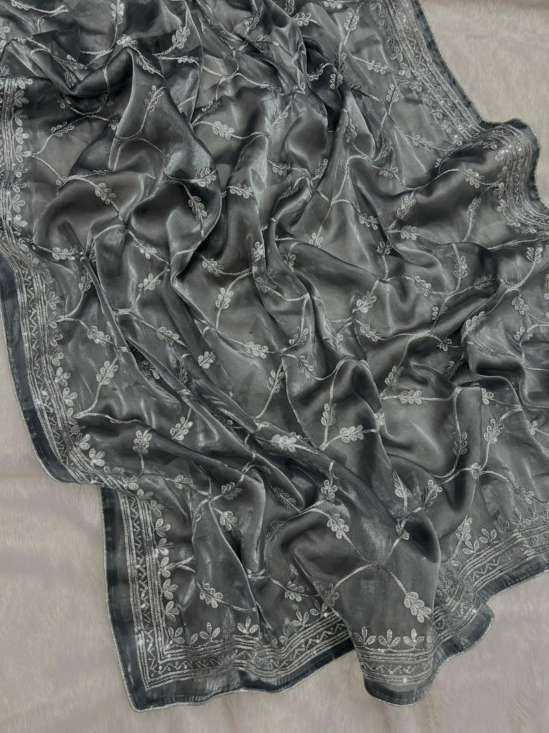 Beautiful Designer Heavy Zimichu Exclusive Sequanc Saree Design 5309